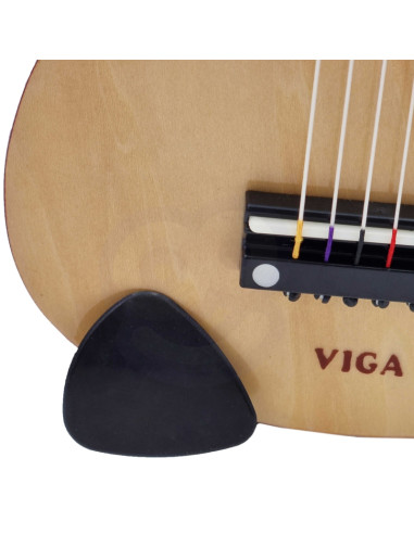 „Viga“ medinė gitara vaikams, natūrali, 21 colio, 6 stygos