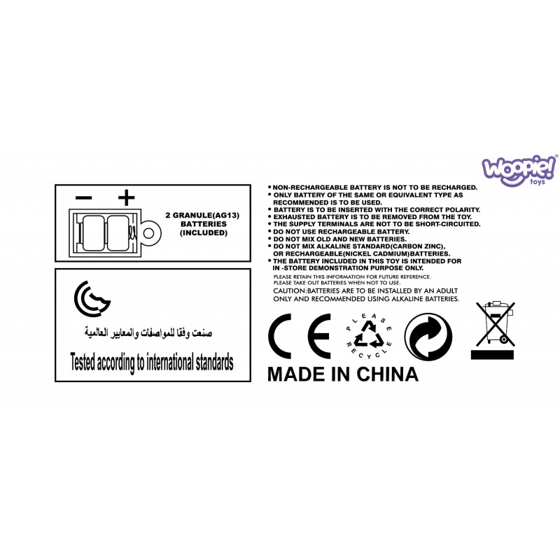 WOOPIE BABY Interaktyvus pliušinis kūdikio žaisliukas
