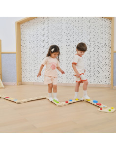 VIGA medinis balansinės sijos modulinis takelis sensoriniam takui 2