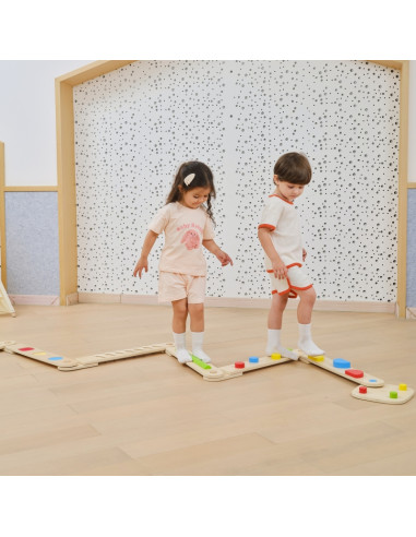 VIGA medinis balansinės sijos modulinis takelis sensoriniam takui