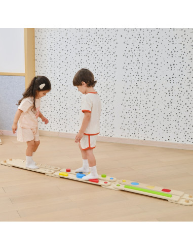 VIGA medinis balansinės sijos modulinis takelis sensoriniam takui