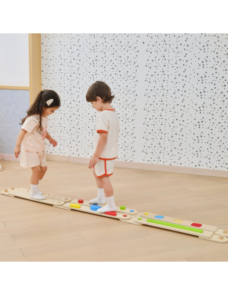 VIGA medinis balansinės sijos modulinis takelis sensoriniam takui