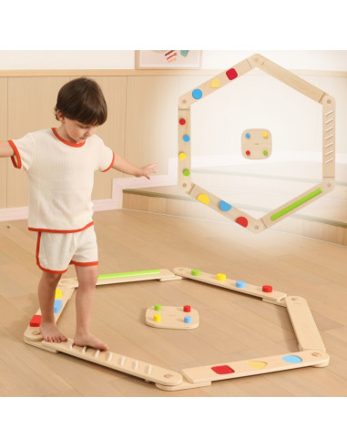 VIGA medinis balansinės sijos modulinis takelis sensoriniam takui