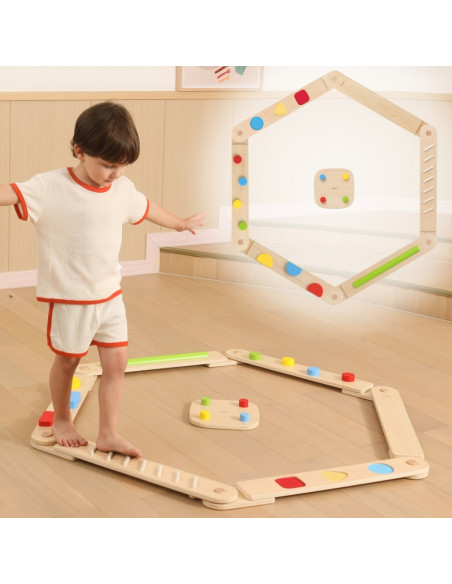 VIGA medinis balansinės sijos modulinis takelis sensoriniam takui