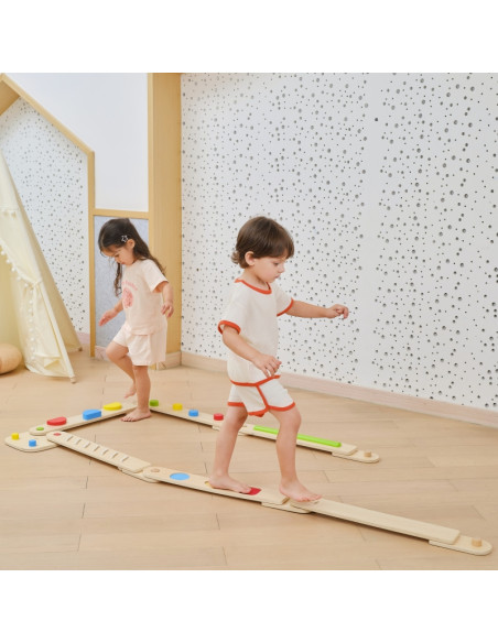 VIGA medinis balansinės sijos modulinis takelis sensoriniam takui