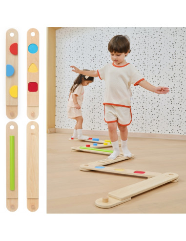 VIGA medinis balansinės sijos modulinis takelis sensoriniam takui