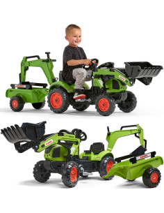 FALK traktorius su priekaba CLAAS Arion ekskavatorius-kaušas + krautuvas nuo 2 metų