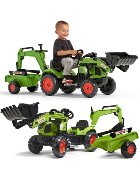 FALK traktorius su priekaba CLAAS Arion ekskavatorius-kaušas + krautuvas nuo 2 metų