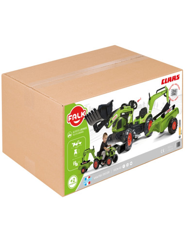 FALK traktorius su priekaba CLAAS Arion ekskavatorius-kaušas + krautuvas nuo 2 metų