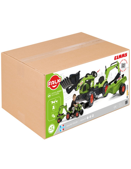 FALK traktorius su priekaba CLAAS Arion ekskavatorius-kaušas + krautuvas nuo 2 metų