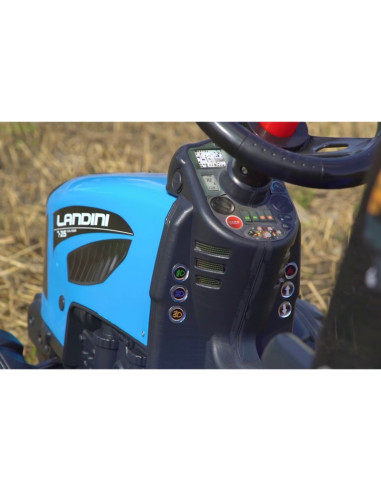FALK Landini mėlynas pedalų traktorius su priekaba, skirtas nuo 3 metų amžiaus