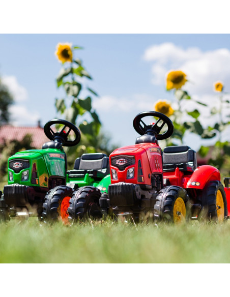 FALK Raudonasis „Supercharger“ traktorius, raudonas atidaromas gaubtas, nuo 2 metų amžiaus FALK Raudonasis „Supercharger“ traktorius, raudonas atidaromas gaubtas, nuo 2 metų amžiaus