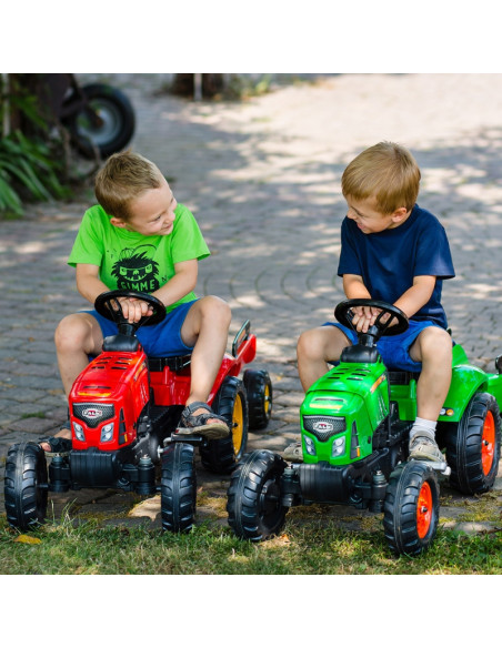 FALK Raudonasis „Supercharger“ traktorius, raudonas atidaromas gaubtas, nuo 2 metų amžiaus FALK Raudonasis „Supercharger“ traktorius, raudonas atidaromas gaubtas, nuo 2 metų amžiaus