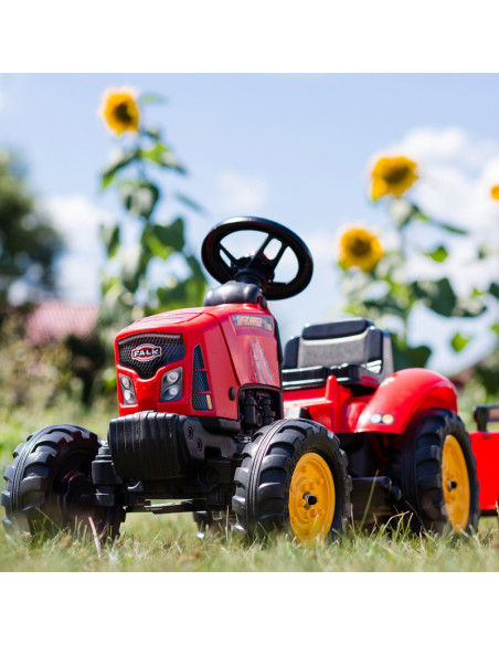 FALK Raudonasis „Supercharger“ traktorius, raudonas atidaromas gaubtas, nuo 2 metų amžiaus FALK Raudonasis „Supercharger“ traktorius, raudonas atidaromas gaubtas, nuo 2 metų amžiaus