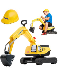 FALK Komatsu ekskavatoriaus besisukantis kastuvas + šalmas