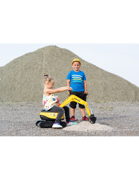 FALK Komatsu ekskavatoriaus besisukantis kastuvas + šalmas