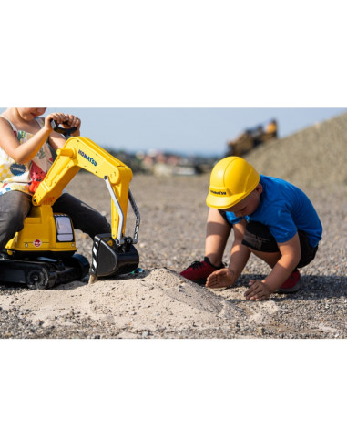 FALK Komatsu ekskavatoriaus besisukantis kastuvas + šalmas