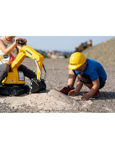 FALK Komatsu ekskavatoriaus besisukantis kastuvas + šalmas