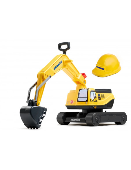 FALK Komatsu ekskavatoriaus besisukantis kastuvas + šalmas