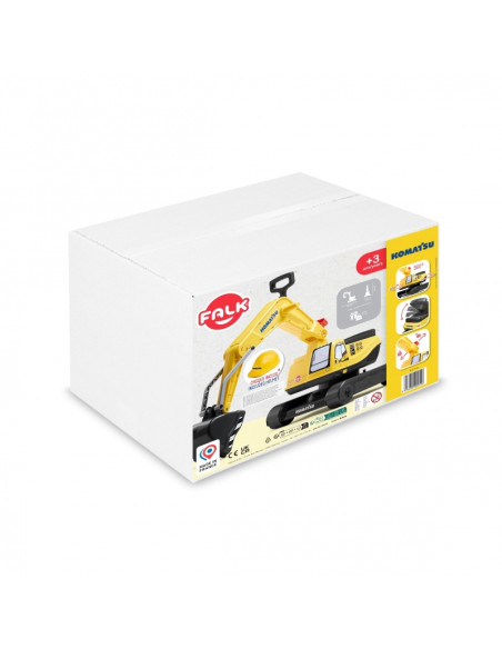 FALK Komatsu ekskavatoriaus besisukantis kastuvas + šalmas