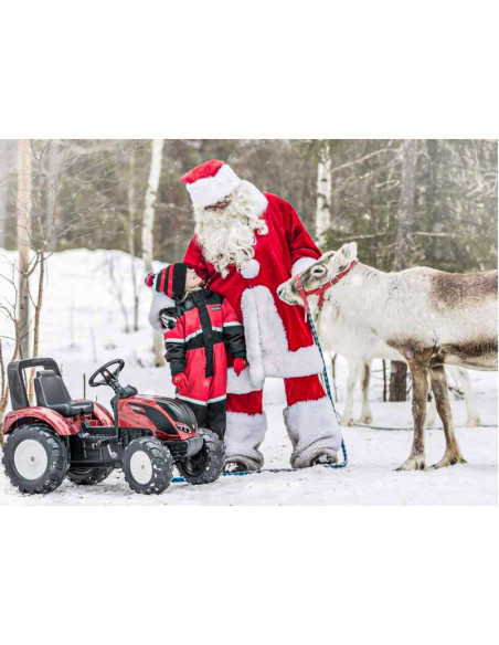 FALK Raudonas Valtra S4 pedalinis traktorius su priekaba nuo 3 metų amžiaus