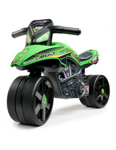 FALK Racing motociklo važiuoklė su plačiais ratais, žalia, nuo 1 metų amžiaus