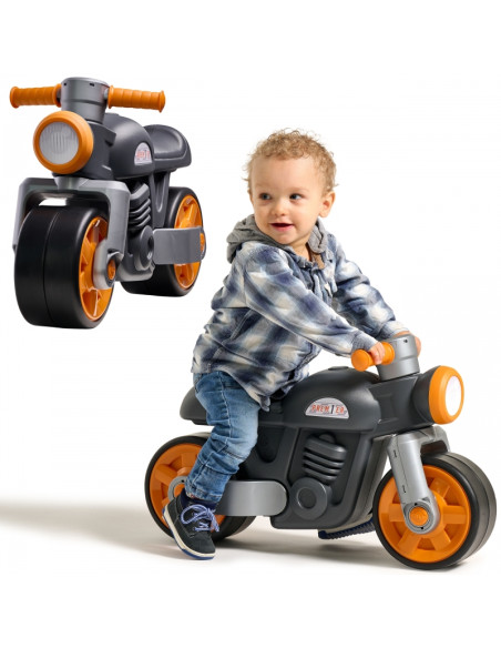 FALK Quiet Wheels Motor Prem1er Retro Black 12m+ vežimėlis FALK Quiet Wheels Motor Prem1er Retro Black 12m+ vežimėlis