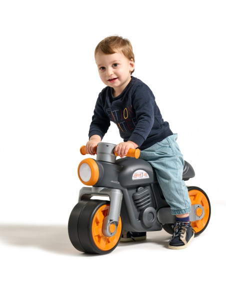 FALK Quiet Wheels Motor Prem1er Retro Black 12m+ vežimėlis