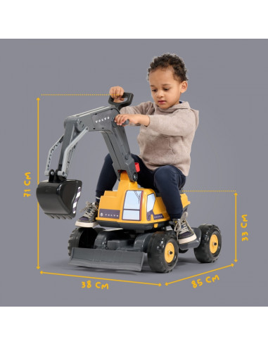 FALK Volvo šarnyrinis ekskavatorius su pasukama kabina ir kastuvu-plūgu