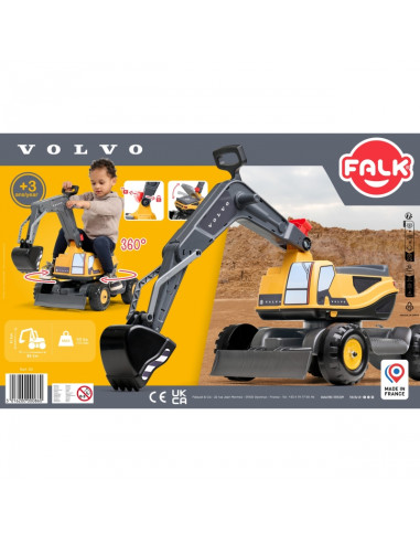 FALK Volvo šarnyrinis ekskavatorius su pasukama kabina ir kastuvu-plūgu