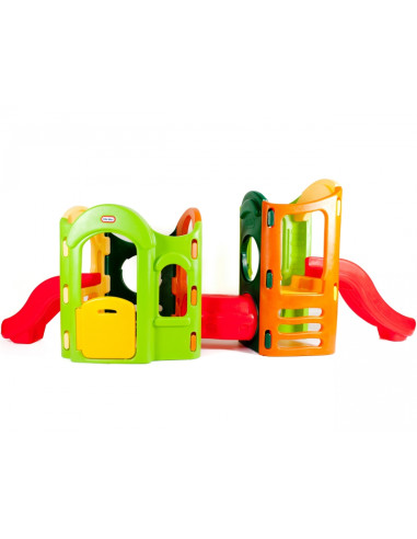 LITTLE TIKES 8 viename žaidimų aikštelė „Monkey Grove“ su čiuožyklomis