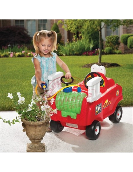 „Little Tikes“ važiuojamasis gaisrinės pompos automobilis „Little Tikes“ važiuojamasis gaisrinės pompos automobilis