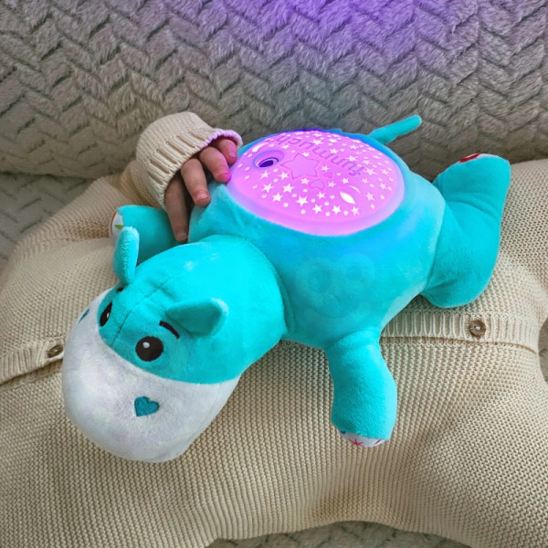 WOOPIE BABY migdukas su projektoriumi ir lopšinėmis Begemotukas WOOPIE BABY migdukas su projektoriumi ir lopšinėmis Begemotukas