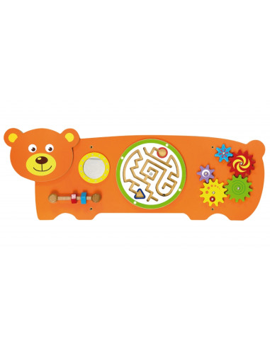 VIGA sensorinės manipuliacijos meškiukų lenta FSC Montessori sertifikatas