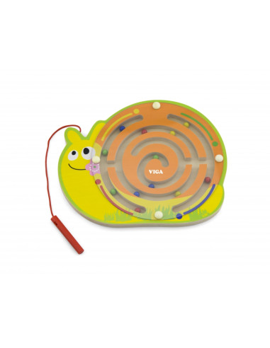 Viga Labirynt Magnetyczny Drewniana gra Śimak