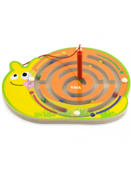 Магнитный лабиринт Viga, деревянная игра-улитка