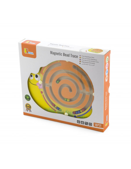 Магнитный лабиринт Viga, деревянная игра-улитка