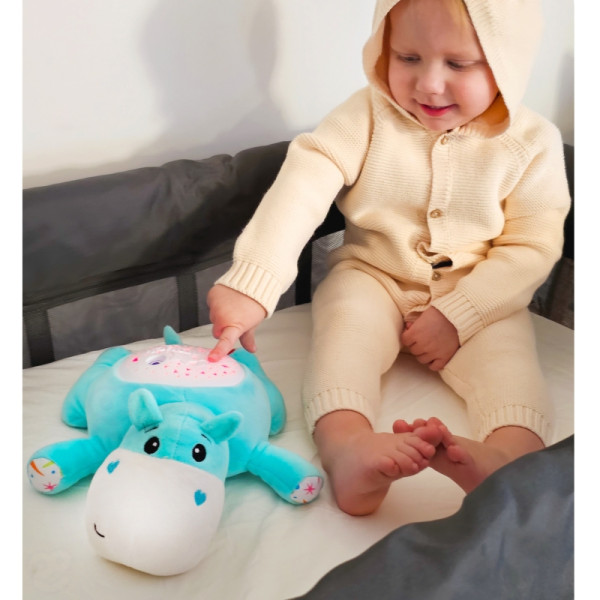 WOOPIE BABY migdukas su projektoriumi ir lopšinėmis Begemotukas WOOPIE BABY migdukas su projektoriumi ir lopšinėmis Begemotukas