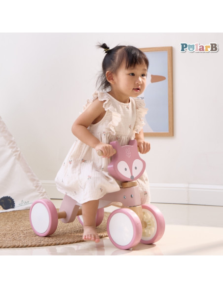 VIGA PolarB medinis triratukas "Lapė" su minkštais ratukais