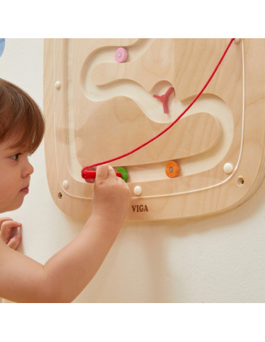 VIGA Drewniana Tablica Manipulacyjna Sensoryczna Przepływ Grawitacyjny