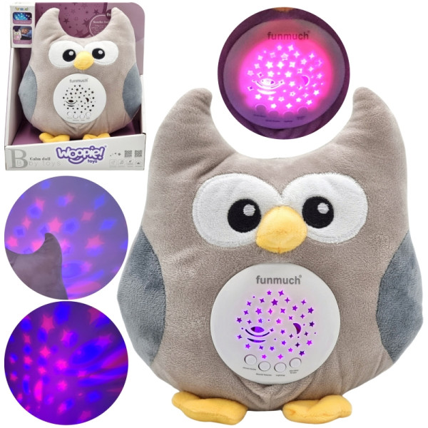 WOOPIE BABY плюшевая сова-проектор для сна 2 в 1 - 10 колыбельных песен WOOPIE BABY плюшевая сова-проектор для сна 2 в 1 - 10 колыбельных песен