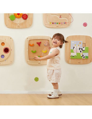 Деревянная сенсорная манипулятивная доска для игры в пинбол VIGA