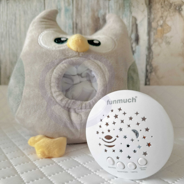 WOOPIE BABY плюшевая сова-проектор для сна 2 в 1 - 10 колыбельных песен WOOPIE BABY плюшевая сова-проектор для сна 2 в 1 - 10 колыбельных песен