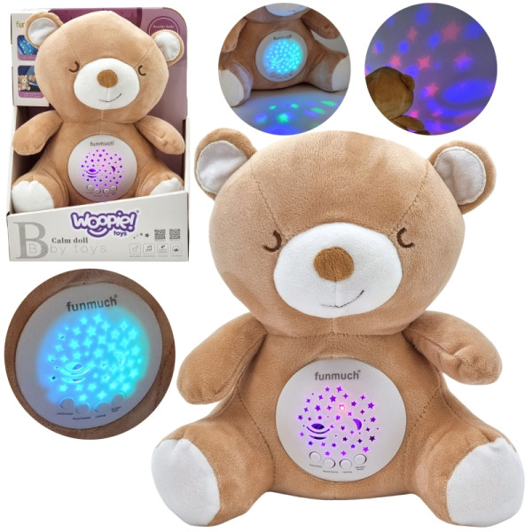 WOOPIE BABY Snuggle Sleep Projector 2-in-1 Teddy Bear - 10 Lullabies