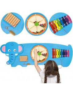 VIGA sensorinės manipuliacijos lenta, dramblys, FSC Montessori sertifikatas