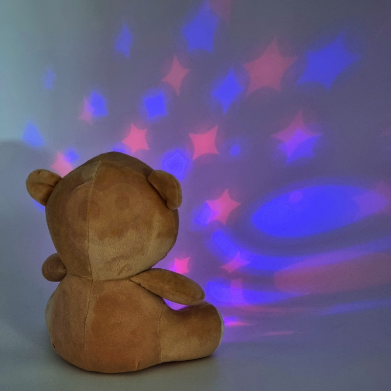 WOOPIE BABY Snuggle Sleep Projector 2-in-1 Teddy Bear - 10 Lullabies