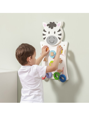 Деревянная манипуляционная доска VIGA «Зебра» с сертификатом FSC Montessori