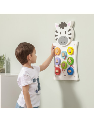 Деревянная манипуляционная доска VIGA «Зебра» с сертификатом FSC Montessori