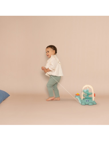 SMOBY LITTLE traukiamas vėžliukas su kamuoliukų čiuožykla 12m+