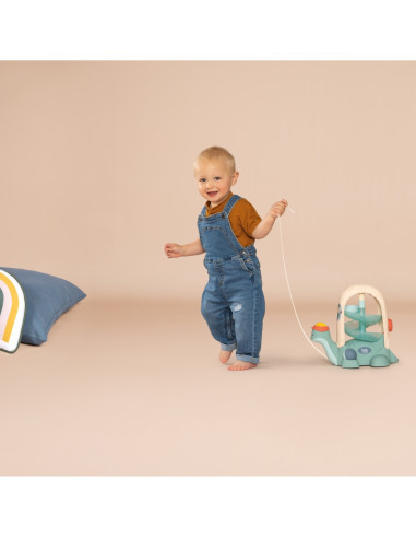 SMOBY LITTLE traukiamas vėžliukas su kamuoliukų čiuožykla 12m+